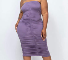 Load image into Gallery viewer, Ruched Tube Dress
