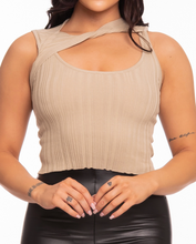 Load image into Gallery viewer, CUTOUT-KNIT TANK TOP
