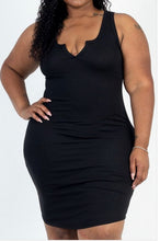 Load image into Gallery viewer, PLUS SIZE NECK TANK MINI DRESS
