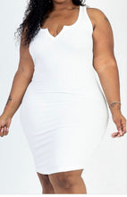 Load image into Gallery viewer, PLUS SIZE NECK TANK MINI DRESS
