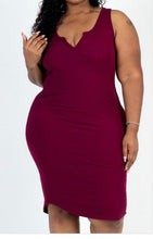 Load image into Gallery viewer, PLUS SIZE NECK TANK MINI DRESS
